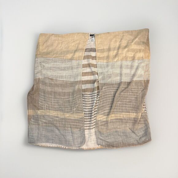 Saks Fifth Avenue Beige Taupe Poncho Style Top One Size Fits Most - Picture 1 of 6